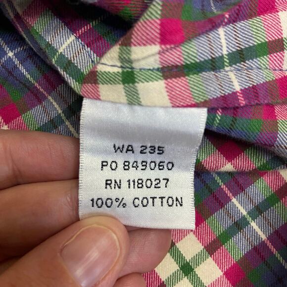 Boden Button Up Long Sleeve Plaid Shirt Women's 16 Casual Outdoor Ranch Country - Picture 5 of 9